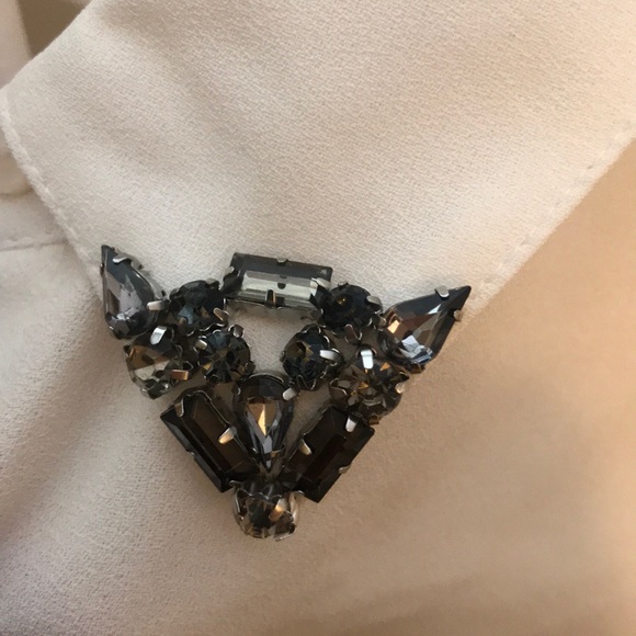 Ann Taylor LOFT Blouse with Embellished Collar - Picture 2 of 6